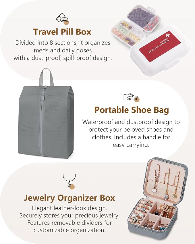 Compression Packing Cubes 12 Set, Suitcase Organizers, Extendable Packing Cubes - Image 7