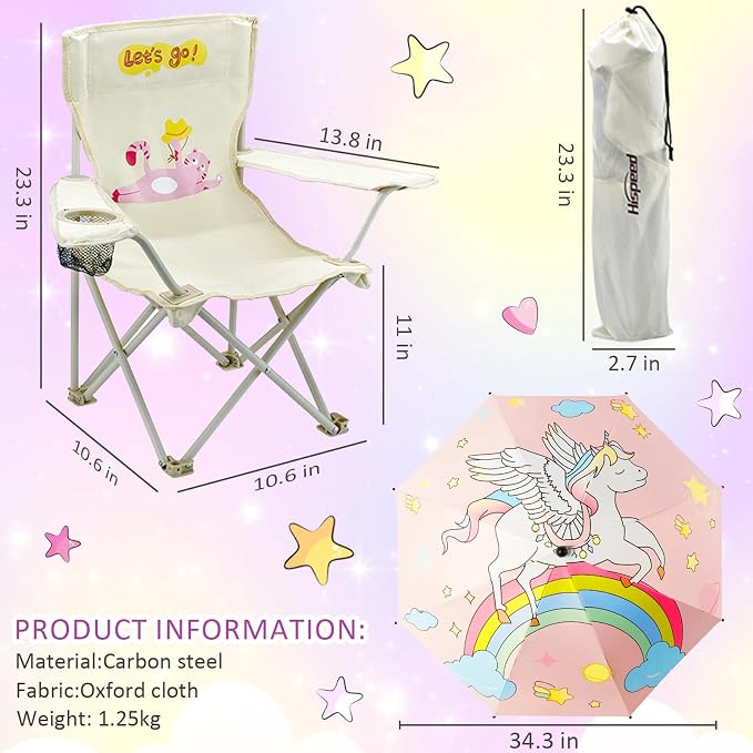 Kids Beach Folding Camping Chair - Image 2
