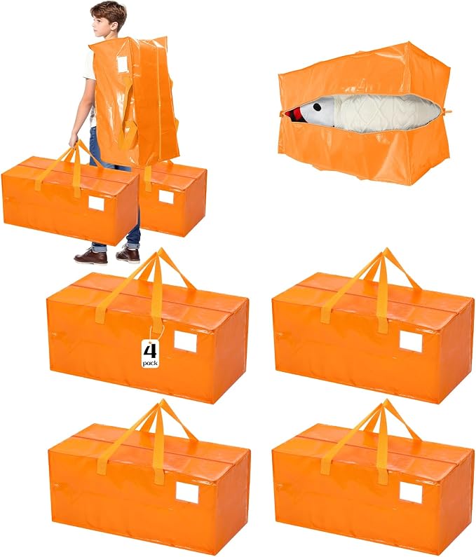 4 Pcs 24 Gallon Large Moving Bags by Clysee