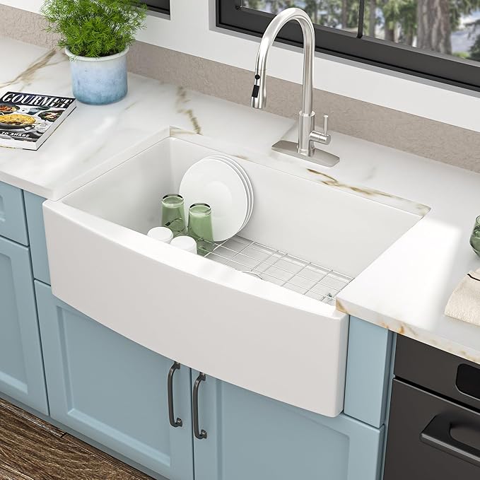 33 White Farm Sink by FULORNI