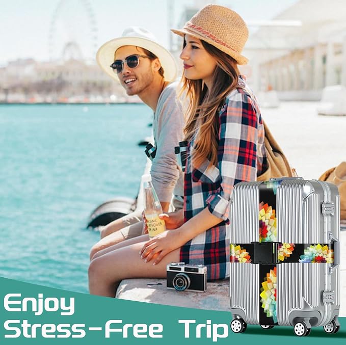 Slohif Luggage Straps for Suitcases Travel Belt Accessories Luggage Connector - Image 7