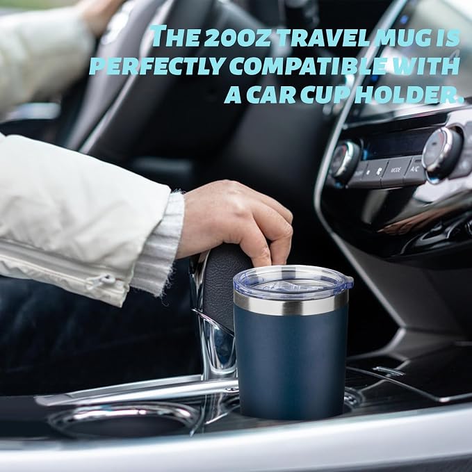 20oz Tumbler with Straw and Brush, Stainless Steel Vacuum Insulated tumbler - Image 4