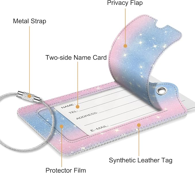 Fintie Luggage Tags, Privacy Cover ID Label - Image 4