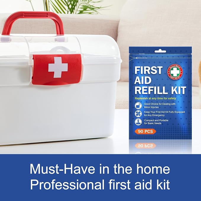 90 Pieces First Aid Refill Kit - Image 6