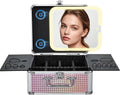 Makeup Case with Magnetic Lighted Mirror Makeup Organizer Box Travel Cosmetic by Faquenc