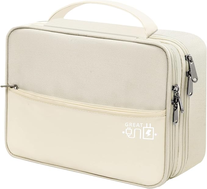 SELLYFELLY Electronics Travel Organizer, Double Layer Cable Organizer Bag - Image 8