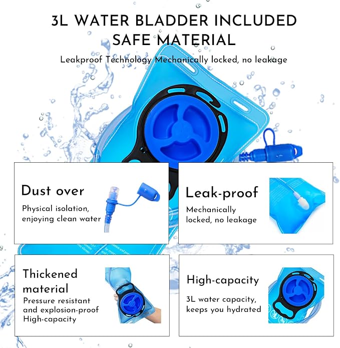 Reflective Hydration Backpack, Hydration Pack - Image 7
