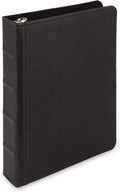 Samsill Vintage Leather Mini 3 Ring Binder 1 Inch Round Ring, 5.5 x 8.5 Inch by Samsill