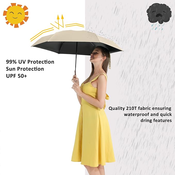 BAODINI Travel Mini Umbrella for Purse - Image 2