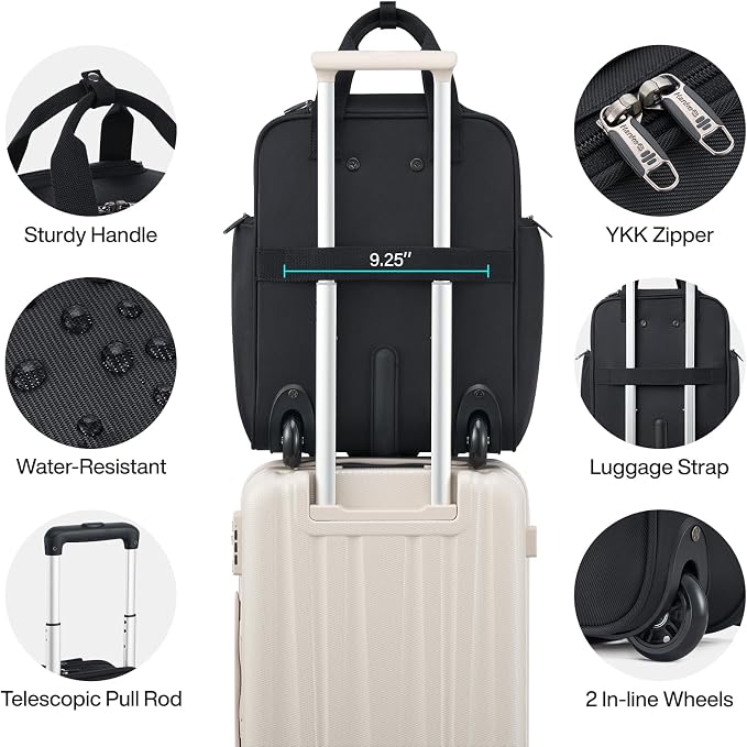 Hanke Softside Expandable Underseat Carry On Luggage - Image 4