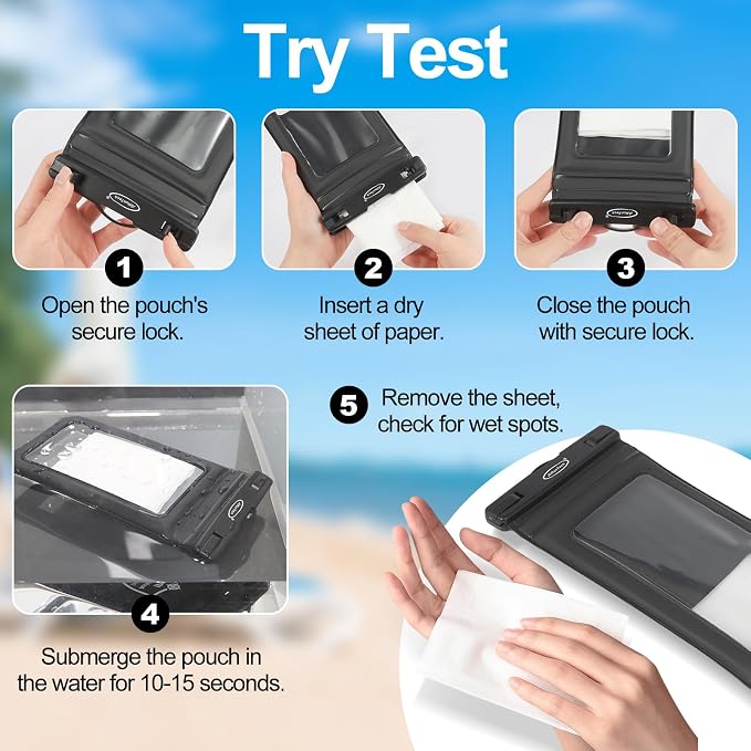 AiRunTech Universal Waterproof Phone Pouch, Beach Essential Accessories - Image 9