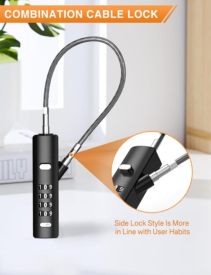 4-Digit Combination Cable Luggage Lock - Image 5