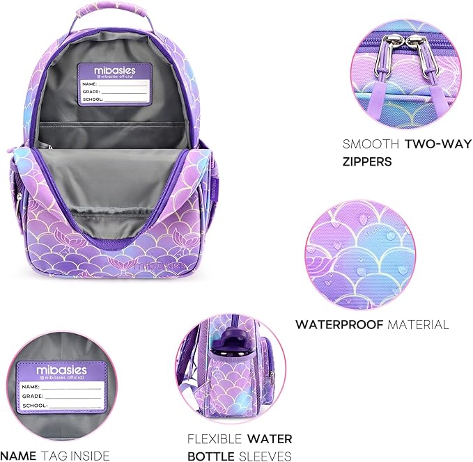 mibasies Toddler Backpack for Girls 2-4: Cute Kids Backpacks for Girls - Image 5