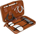 Medicine Handmade Leather Cable Organizer Bag – Full-Grain Leather Travel Tech by TORONATA
