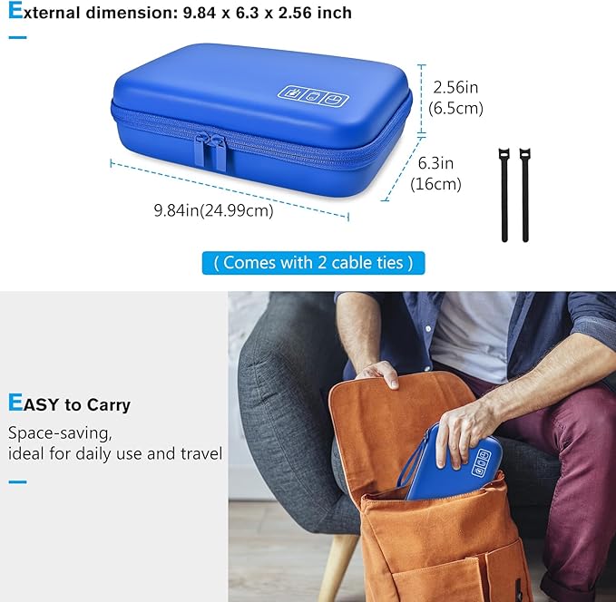 ProCase Hard Travel Electronic Organizer Case - Image 6