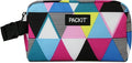 PackIt Freezable Snack Box, Triangle Stripes, Built by PackIt