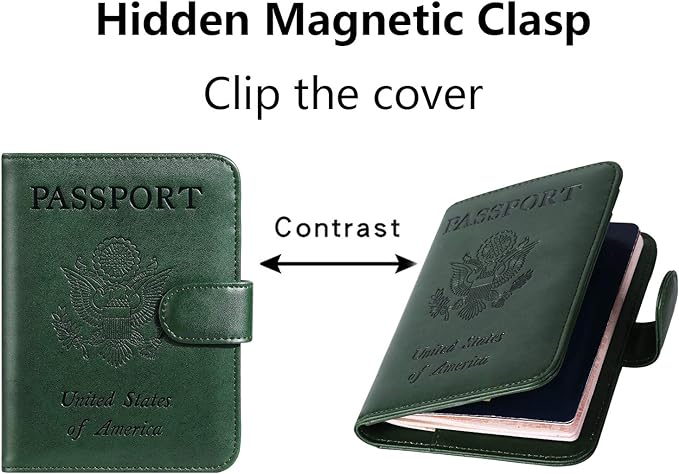 Passport Holder Cover Wallet RFID Blocking Leather Card Case Travel Accessories - Image 4