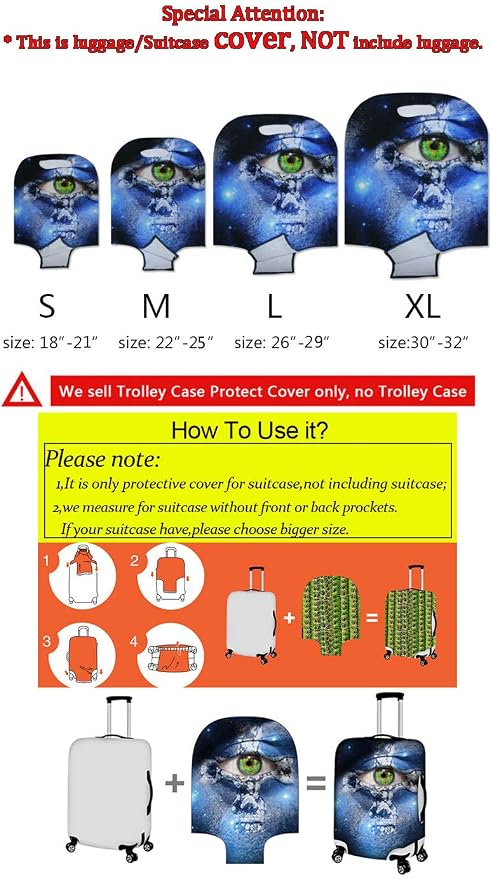 Dragon Suitcase Cover Elastic Thickness Travel Luggage Protector - Image 5