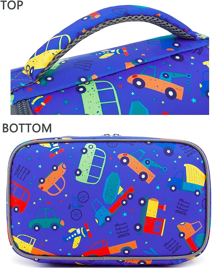 FlowFly Kids Double Decker Cooler Insulated Lunch Bag Large Tote - Image 7
