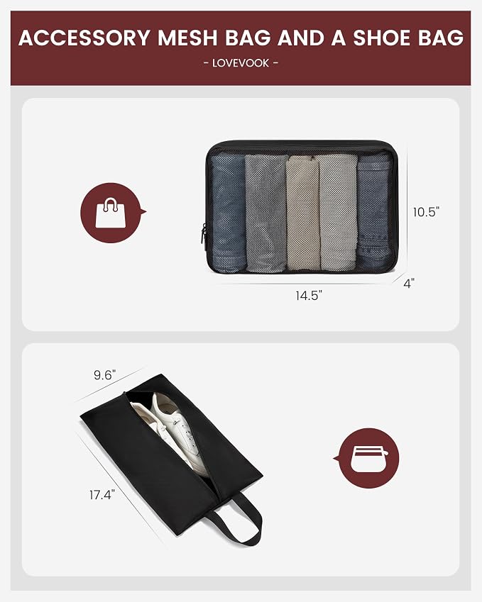 Carry On Luggage 22x14x9 Airline Approved, 22-Inch Suitcases - Image 6