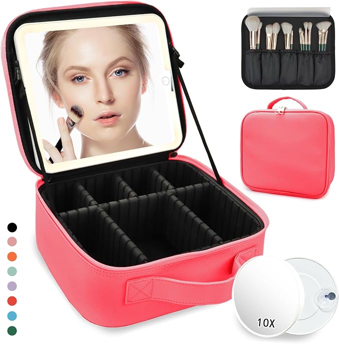 Travel Makeup Bag for Makeup Artists Large Makeup Case, by MORMIDTravelMakeupBag