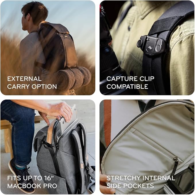 Peak Design Everyday Backpack V3 20L, MagLatch Top, Dual Side Access, FlexFold - Image 4