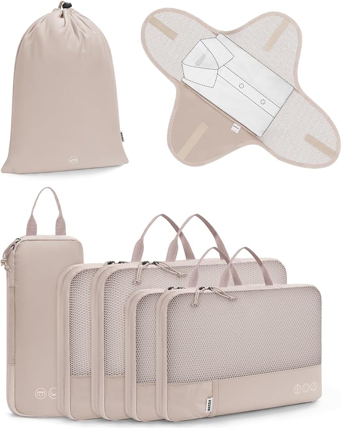 WANDF 7 Set Compression Packing Cubes by WANDF