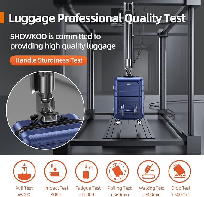 SHOWKOO Luggage Sets Expandable PC+ABS Durable Suitcase Double Wheels TSA Lock - Image 9