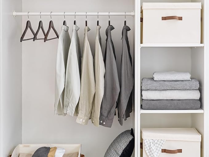 StorageWorks Wooden Hangers 30 Pack, Wood Coat Hanger - Image 9