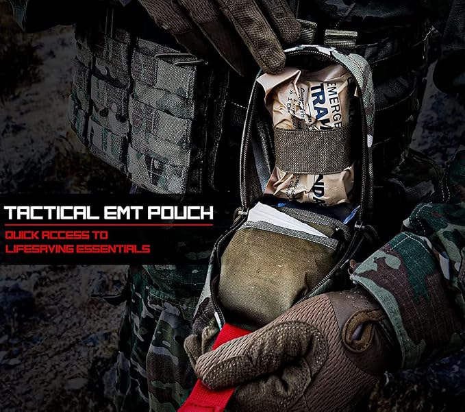Tourniquet Pouch, Small Trauma Medical Kit Tactical First Aid - Image 3