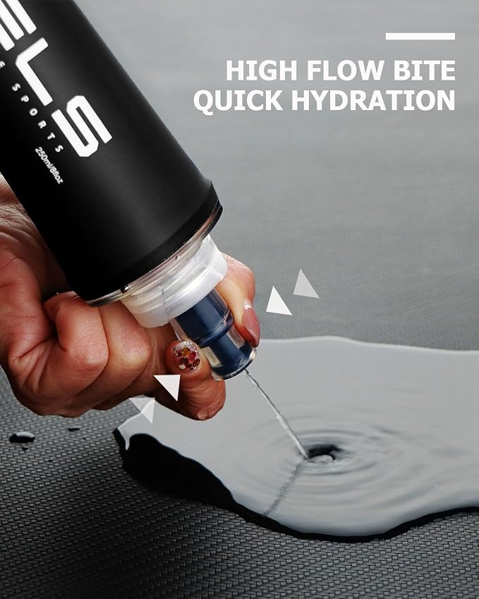 Folding Soft Flask Portable Collapsible Running Lightweight Water Bottle - Image 5