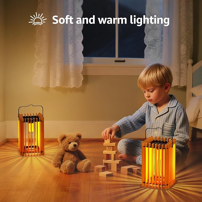 2 Set Solar Lantern Outdoor LED Hanging Solar Lantern - Image 4