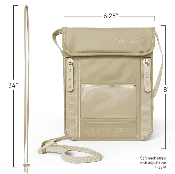 VENTURE 4TH Passport Holder Neck Wallet - Image 6