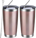 MEWAY 20oz Tumbler 2 Pack Double Wall Vacuum Insulated Travel Mug Bulk by MEWAY