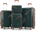 Campfun Luggage Sets 4 Piece, Expandable Carry On Luggage Set Hardshell PP by Campfun