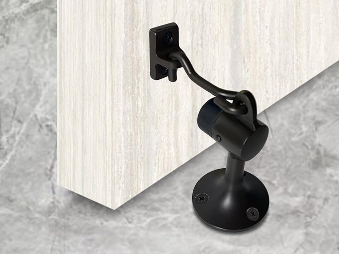 QCAA Solid Brass Door Stop, 3-15/16" Height, US10B ORB, Made in Taiwan - Image 6