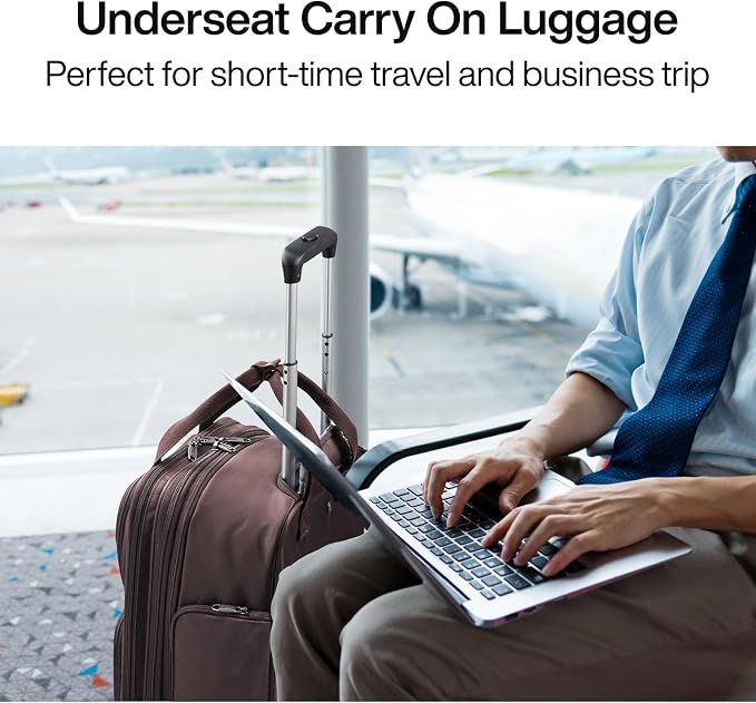 Hanke Softside Expandable Underseat Carry On luggage - Image 8