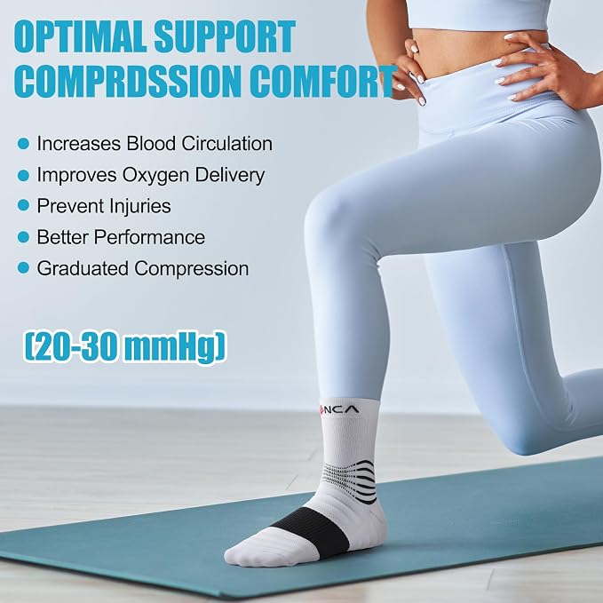 NEENCA Medical Compression Socks, Ankle Compression Stockings - Image 5