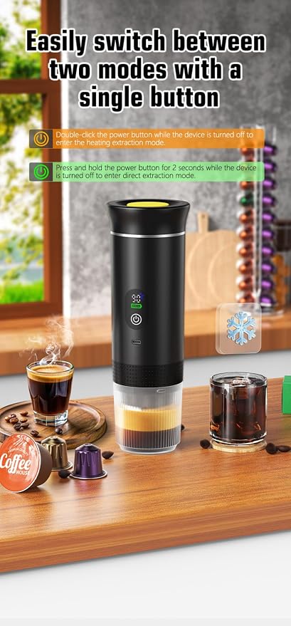 Portable Electric Coffee Maker, Digital Display, Compatible - Image 5