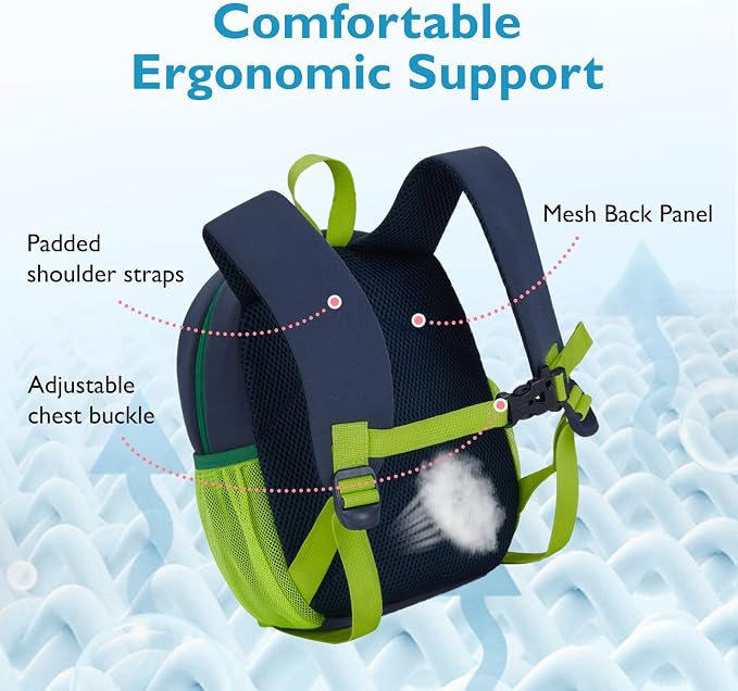 mommore Toddler Backpack for Boys 2-4 Small Cute Dinosaur Backpack - Image 5