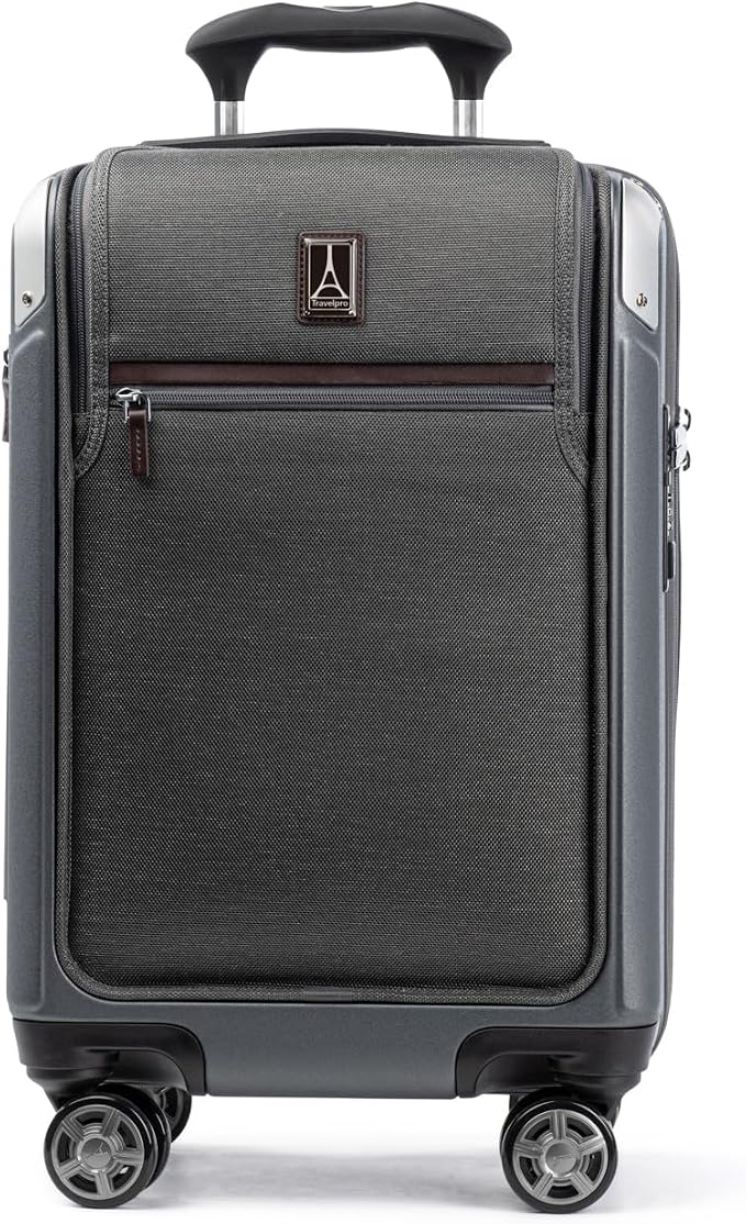 Travelpro Platinum Elite Hardside Expandable Carry on Luggage, 8 Wheel Spinner by Travelpro