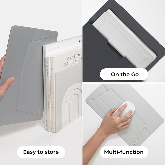 SenseAGE Laptop Stand for Desk, Ergonomic Notebook Stand, Foldable & Portable - Image 4