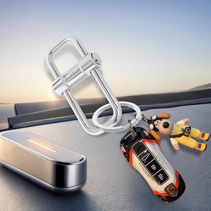Key Chain, Heavy Duty Lock Key Ring Keychain Clip Key Holder Organizer - Image 4