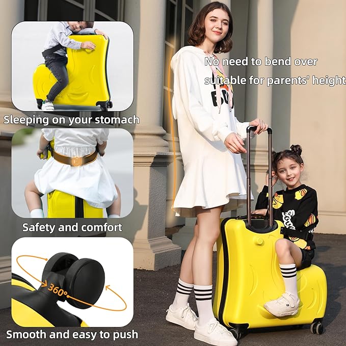 Hardside Ride on Kids Luggage - Image 3