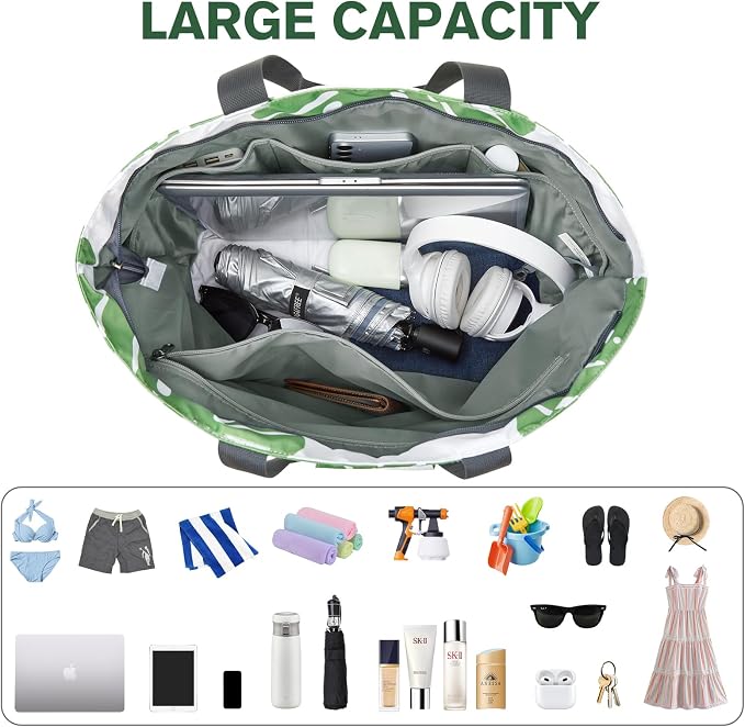 G4Free Beach Bag, Waterproof Sandproof Beach Tote Bag, Large Capacity Foldable - Image 7
