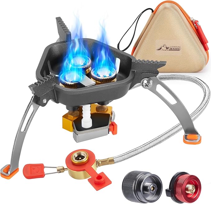 WADEO 7200W Windproof Camping Stove, Camping Gas Stove by WADEOmakeyourlifebetter
