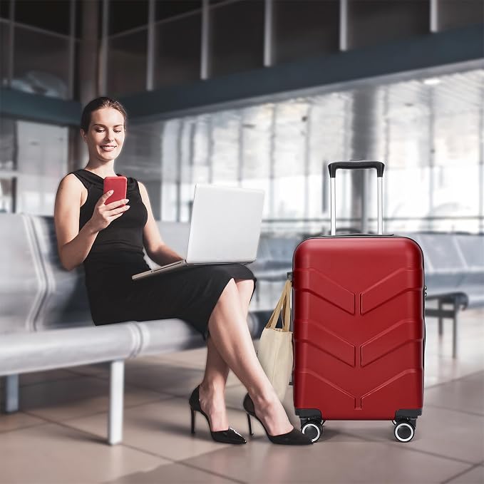 Luggage Sets 3 Piece with Spinner Wheel, Hardside Suitcase Set with TSA Lock - Image 2