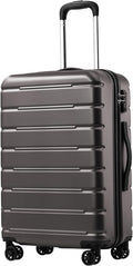 Coolife Luggage Suitcase Carry-on Spinner TSA Lock USB Port Expandable by COOLIFE
