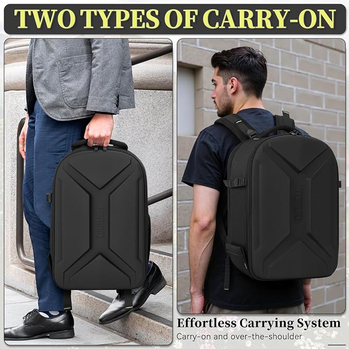 TORIBIO Camera Backpack, Hardshell DSLR Photography Camera Bag, Waterproof Hard - Image 9