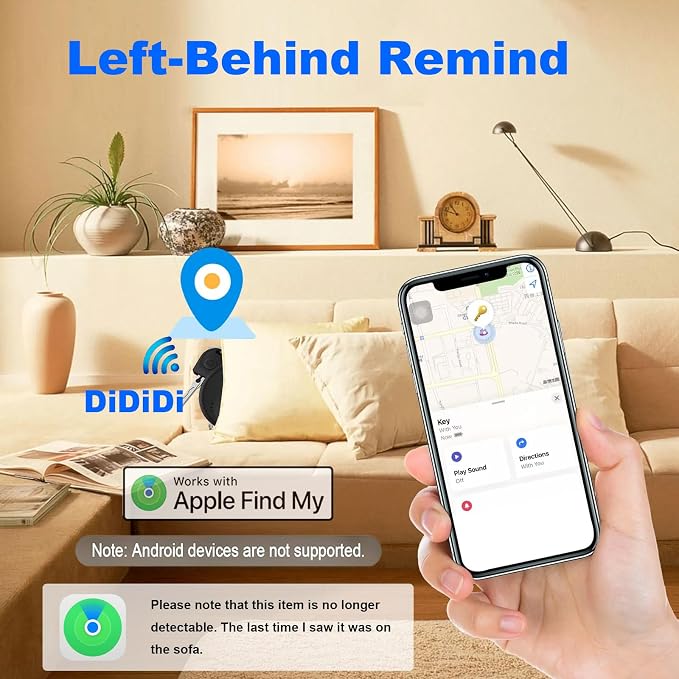 Air Tracker Tag-4 Pack, Smart Bluetooth Tracker, Smart Tag Item Finders Works - Image 4